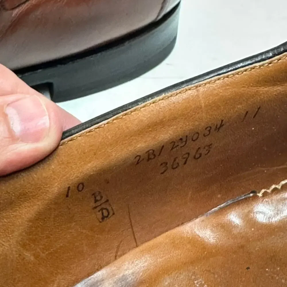 RESOLED Alden 3697F Cognac Calfskin Tassel Loafer Brown Tan Made in USA 10 D